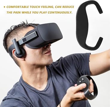 Housoutil Replacement VR Face Pad,1 Set VR Sponge Face Protective Pad and Hindbrain Cushion Compatible, Sweatproof Foam Cover for PIMAX Crystal