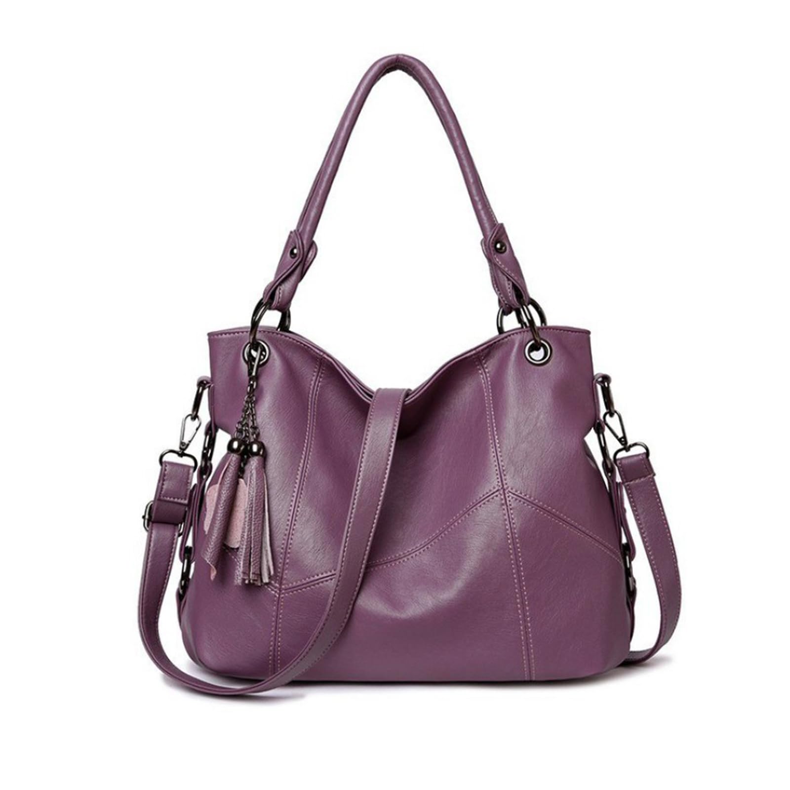 NICOLE & DORIS Grand Sac a Main Femme Elegant Sac Fourre Tout Bandoulière Sac Cabas en Cuir Souple PU Hobo Bag Sacs Portés Epaule pour le Travail Shopping Voyage