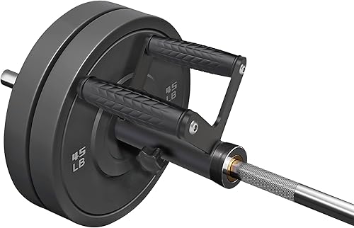 Miniatura 5 de SELEWARE Barbell Landmine Handle V Bar T Bar Row Handle Attachment EVA Soft Rubber Covered Grip Home Gym Workouts Strength Training Accessories