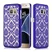 Produktbild Cadorabo Samsung Galaxy S7 Hardcase Hülle in LILA Blumen Paisley Henna Design Schutzhülle  Handyhülle Bumper Back Case Cover