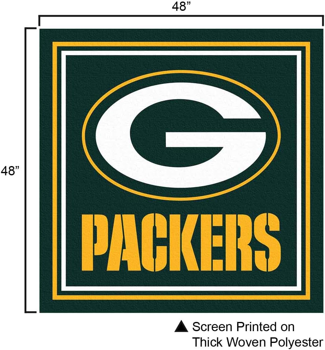 WinCraft Green Bay Packers Logo Tablecloth and Square Table Cover Overlay