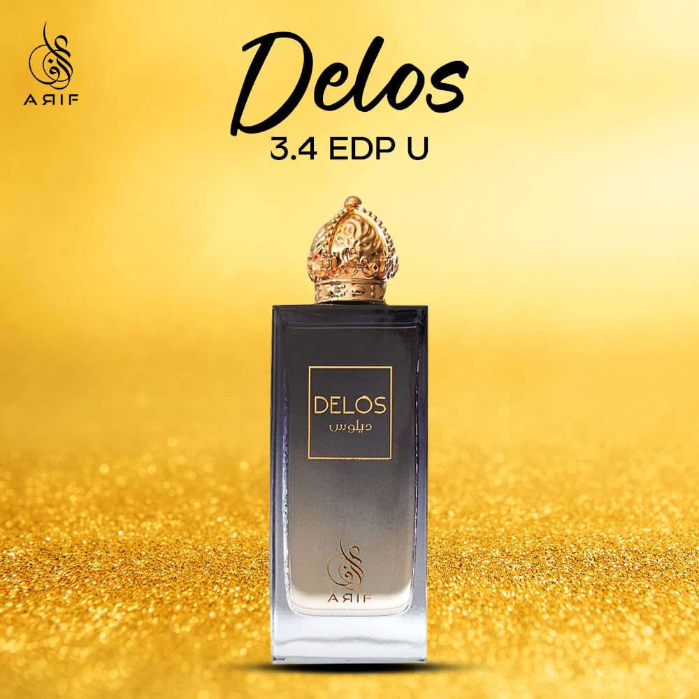 ARIF Delos Perfumes – Premium Woody Oriental Eau de Parfum for Men & Women – Cognac, Oak, Tonka Bean, Vanilla, Praline, Sandalwood – Long-Lasting Unisex Fragrance – 3.4 oz - Image 6