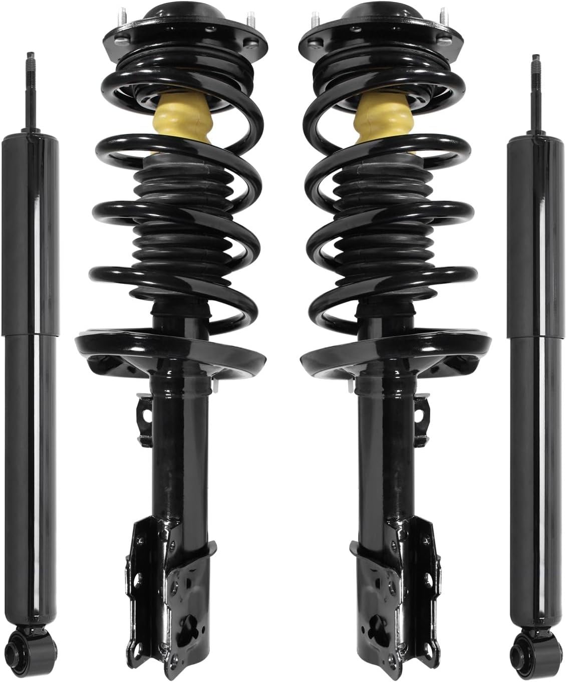 COMPLETESTRUTS - Front Complete Strut Assemblies with Coil Springs and Rear Shock Absorbers Replacement for 2005-2010 Pontiac G6 - Set of 4
