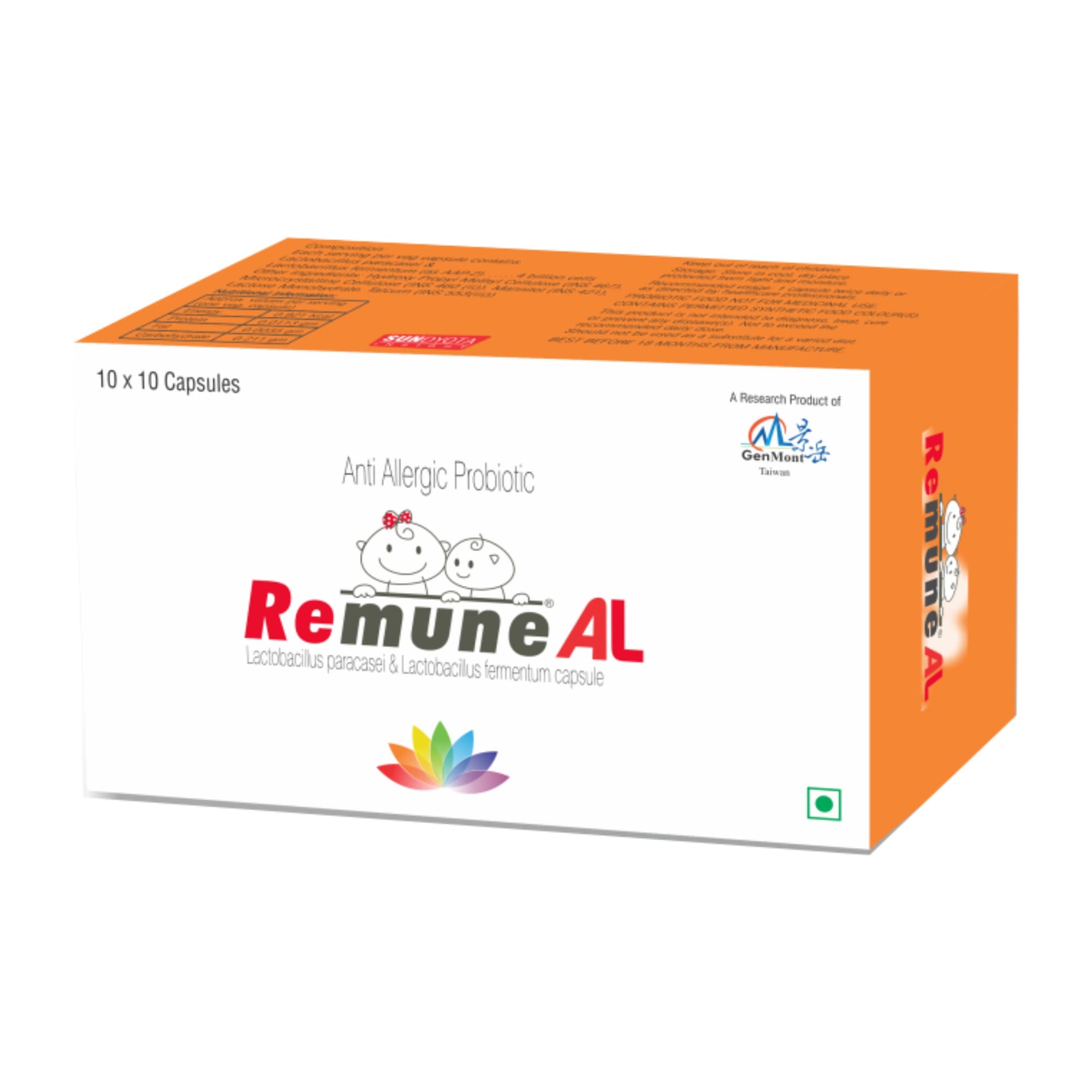 SundyotaS Remune Al Capsules - Natural Anti-Allergic Probiotic Supplement - Specific Lactobillus Strains for Allergies -Helps In Allergic Rhinitis & Atopic Dermatitis -Veg Capsules (Pack of 30) (B0BWMK5NV7) Amazon Price History, Amazon Price Tracker