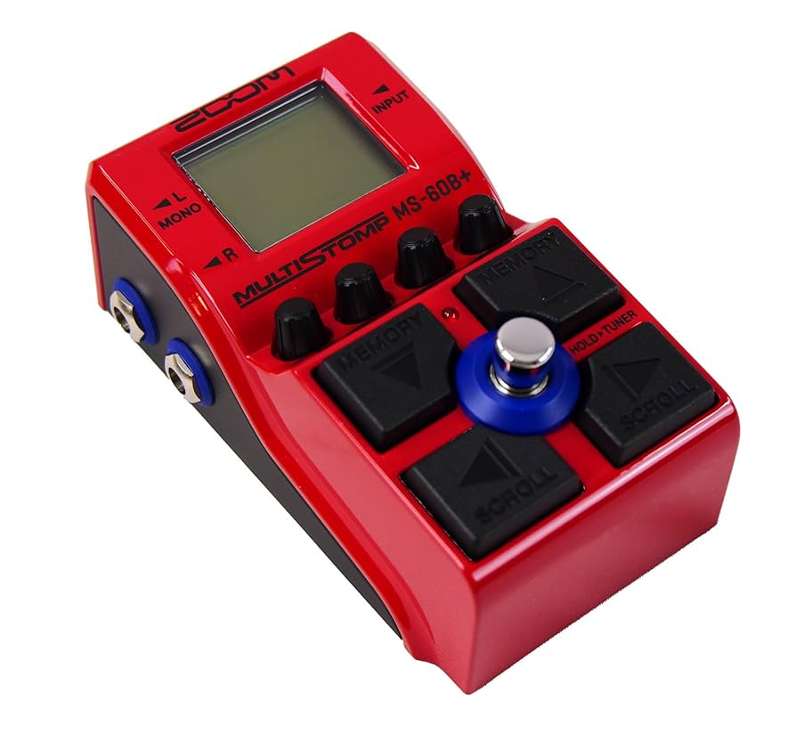 ZOOM MS-60B+ マルチストンプ Amazon | ZOOM ズーム MS-60B+ マルチストンプペダル レッド 赤