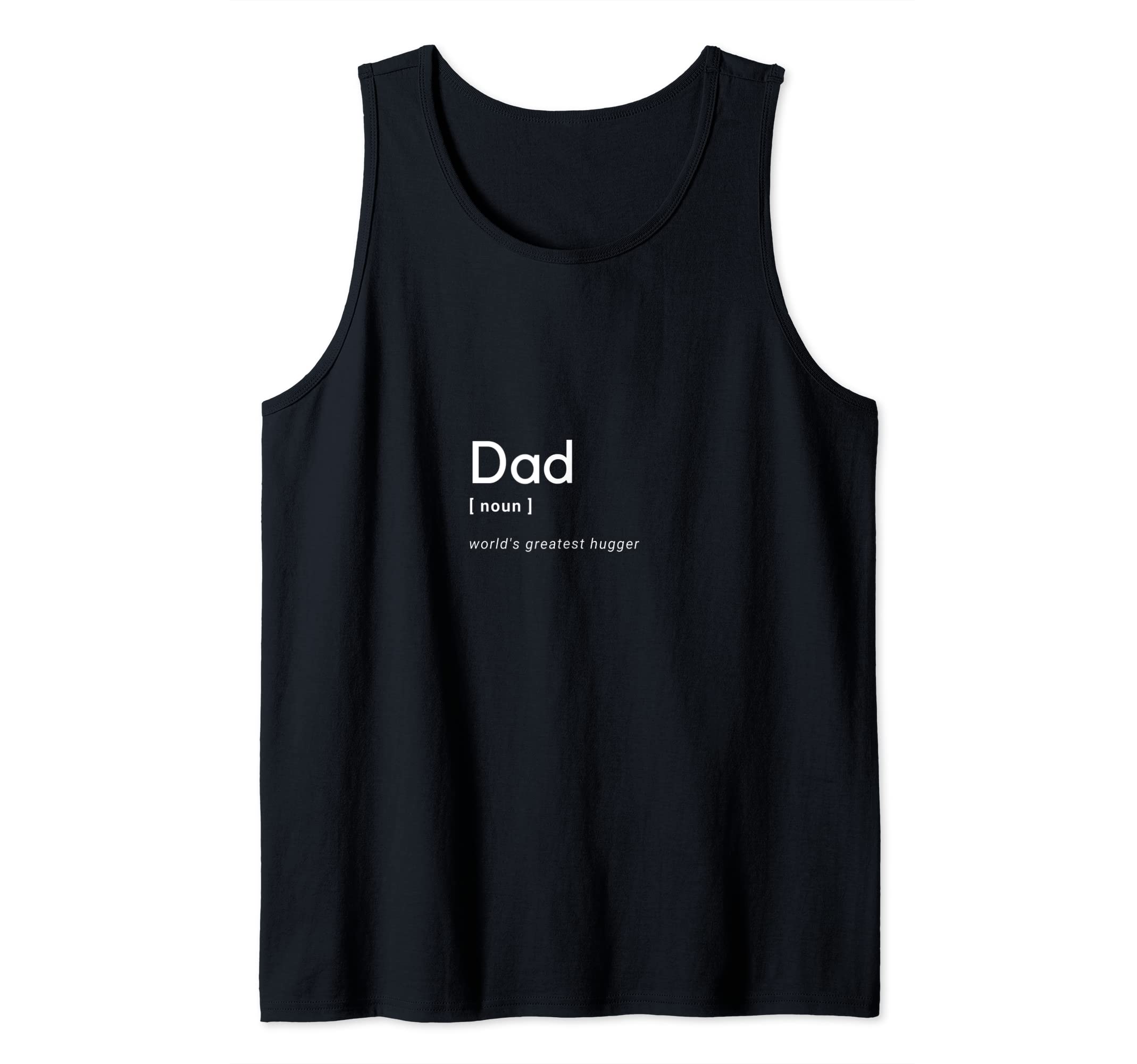 Mens Dad worlds greatest hugger Tank Top