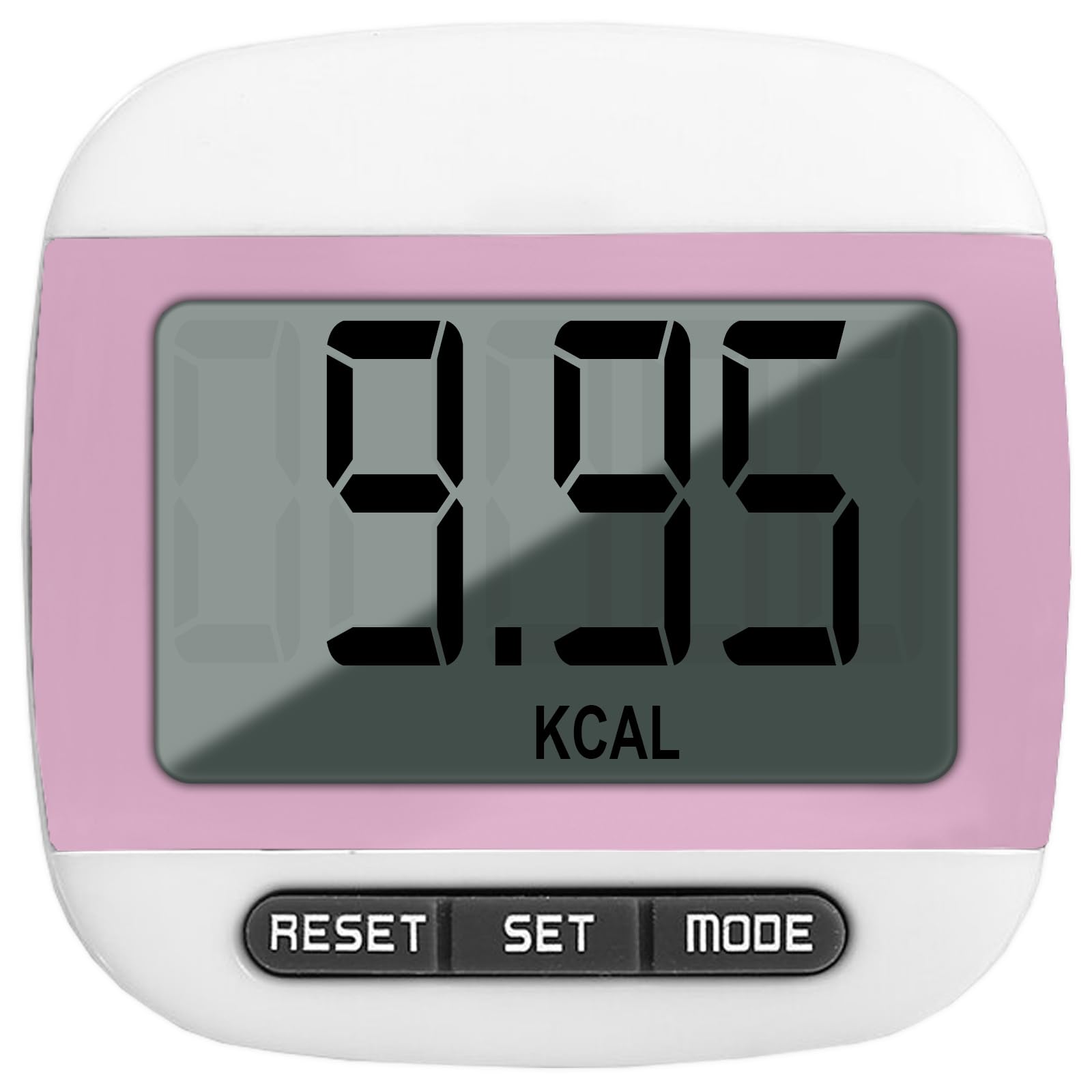 Step Counter for Walking - Portable Pedometers with Accurate Step Tracking, LCD Display, Clip-On Design, Battery Included - Step Counter for Steps, Jogging, Men, Women, Kids, and Adults