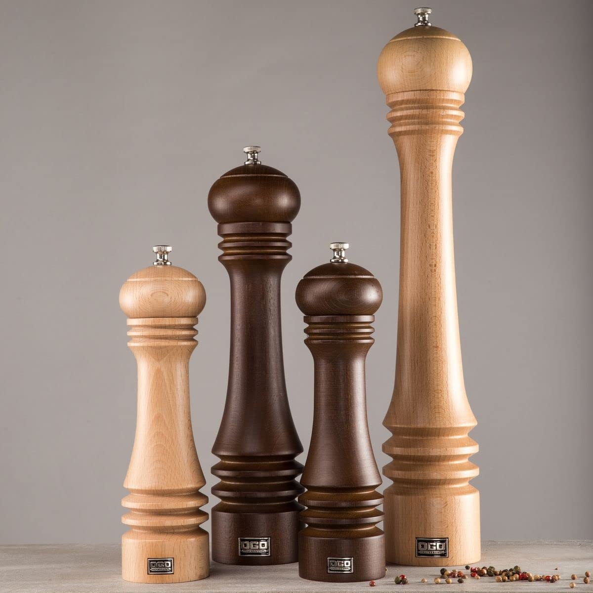 Macinapepe in legno, HENDI, Legno scuro, ø50x(H)113mm