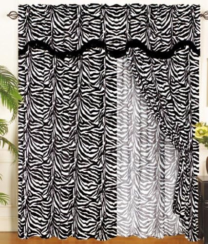 7 Piece King Zebra Animal Kingdom Bedding Comforter Set
