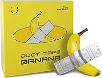 Arvivo Duct Tape Banana Wall Sculpture - Handmade Resin Fruit Art Decor, Realistic Banana Hanging for Living Room, Kitchen, Office, Unique Gift