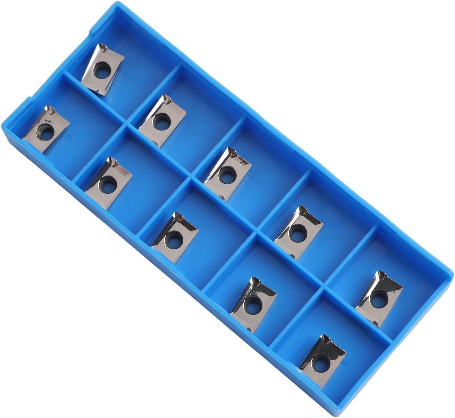 APKT11T308-G2 Carbide Inserts for Aluminum Machining 10PCS Uncoated Indexable Face Mill and End Mill Inserts Square and Side Milling Dual Edge