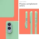 YATWIN Silicone Case for Samsung Galaxy S25 FE 4G, Soft-Touch, Shockproof, DustProof, Antiskid Phone Cover for Samsung Galaxy S25 FE - Light Cyan gallery image