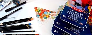 ダーウェント　クロマフロー　72色　美品 Derwent 国内正規品ダーウェント 色鉛筆 クロマフロー 72色