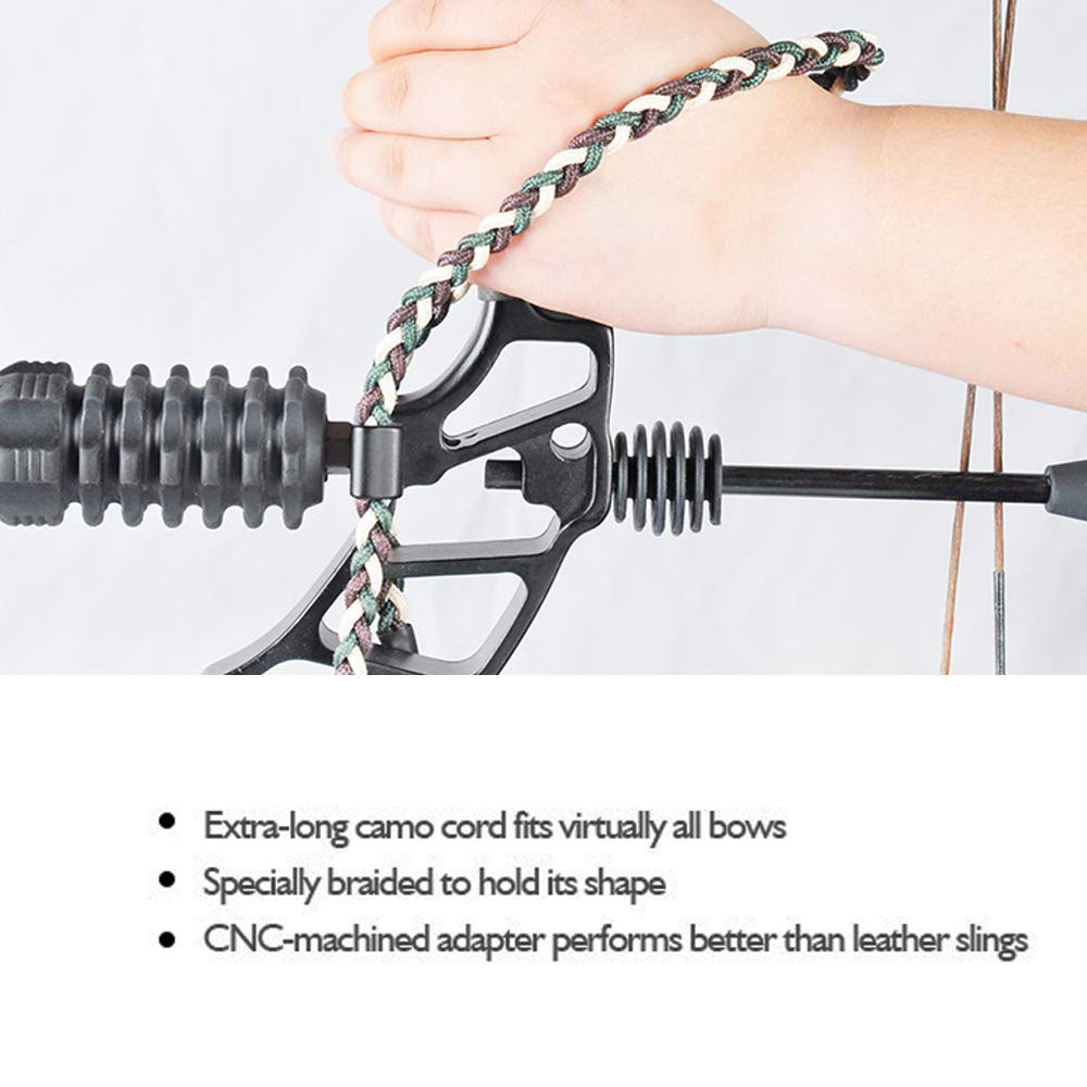 SHARROW Set di Accessori per Arco Compound con Mirino a 5 Pin, Riposo Freccia, Stabilizzatore, Peep Sight, Bow Sling, Corda D-Loop