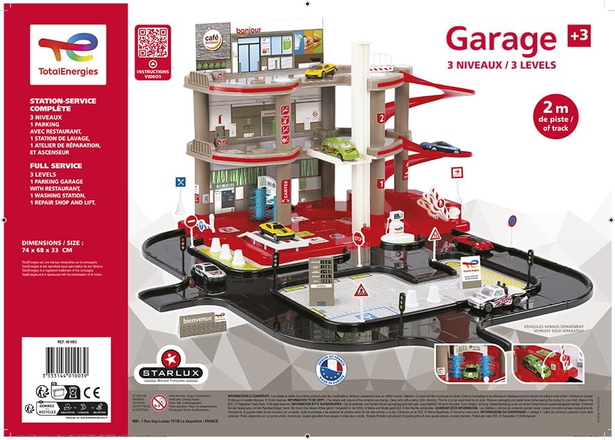 Garage Enfant Garage Renault Avec Station-Service Complète 3 Niveaux Et Garage Enfant Garage Renault Avec Station-Service Complète 3 Niveaux Et