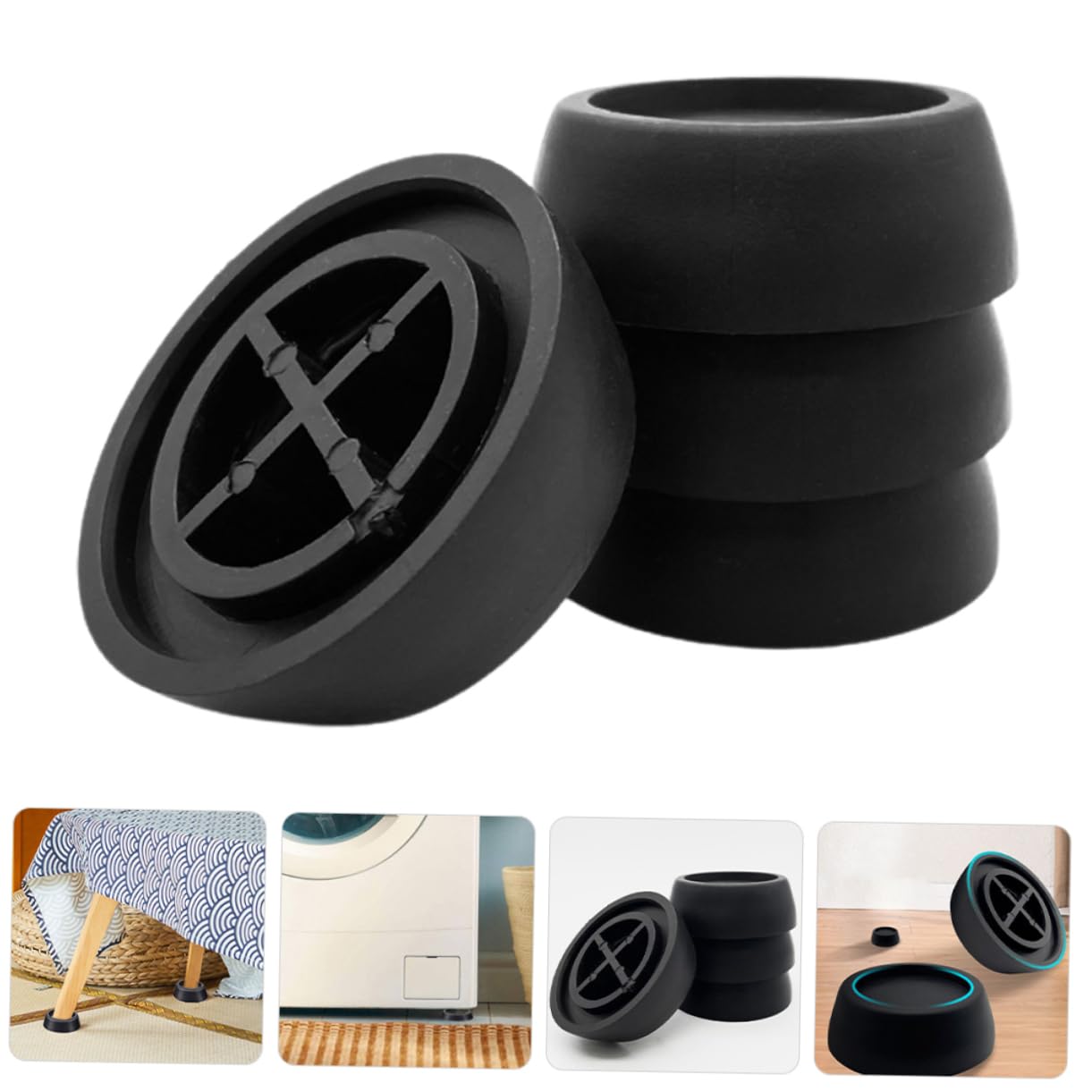 Alipis 20stücke Anti-vibrations-fußpolster Für Waschmaschinen Und Trockner Rutschfeste Gummimatte Material Stabilisiert Geräte Und Geräuschentwicklung Für Zuhause Und Gewerbe