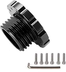 JOYSOG Adaptador de volante para Thrustmaster T500/T300/TS-PC/TX, Racing Game Club Car 70-74 mm Adaptador de cubo de volante - Preto