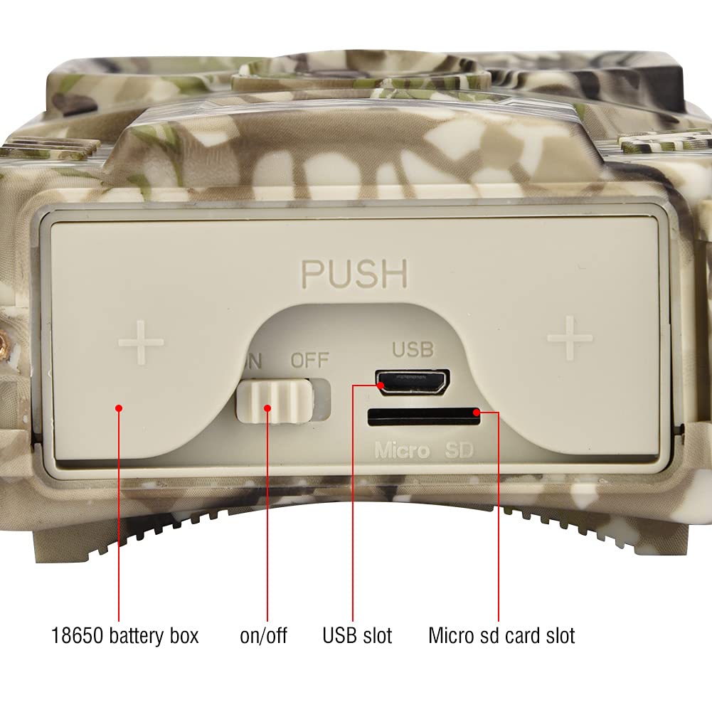 Bewinner Cámara de Caza, Cámara Impermeable para Ciervos, para Caza Y Observación de Animales, para Vigilancia de Seguridad Interior Y Exterior