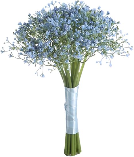 Amazon Com Sunrisee Baby Breath Artificial Flowers Wedding Bridal Bouquet Gypsophila Flowers With Satin Ribbon For Wedding Home Decoration Blue Home Kitchen Amazon Com Sunrisee Baby Breath Artificial Flowers Wedding Bridal Bouquet Gypsophila Flowers With Satin Ribbon For Wedding Home Decoration Blue Home Kitchen