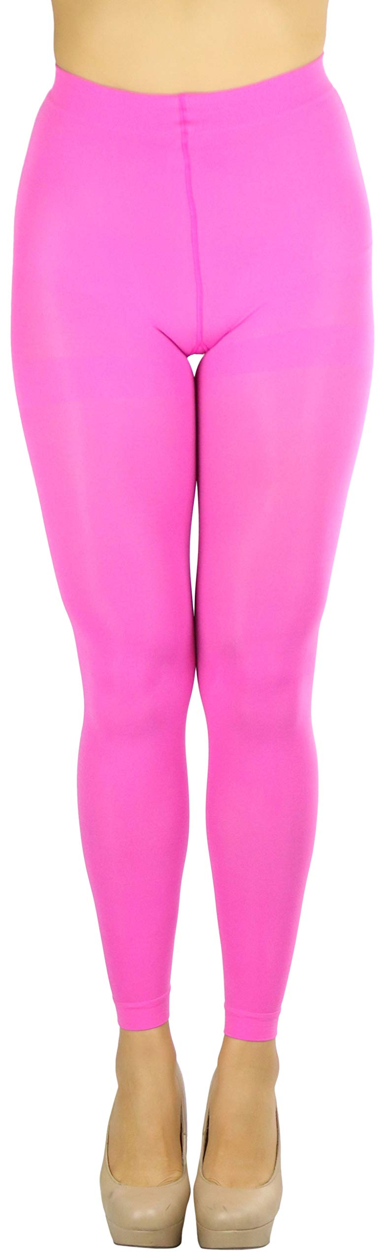 ToBeInStyle Women's Opaque Ankle Long Nylon Footless Fun Tights Pantyhose