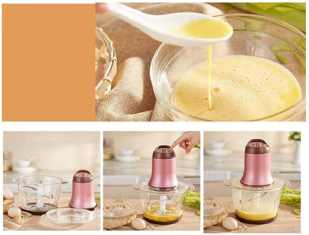 Food Processor, Household Electric Automatic Meat Mincer, Stainless Steel Meat Grinder, Meat, Vegetable, Fruit and Nut Mincer (25 * 23CM)