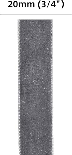 Miniatura 5 de Chenkou Craft Cinta de terciopelo de 20 yardas, 1 12 pulgadas, total de 20 colores, lotes surtidos a granel