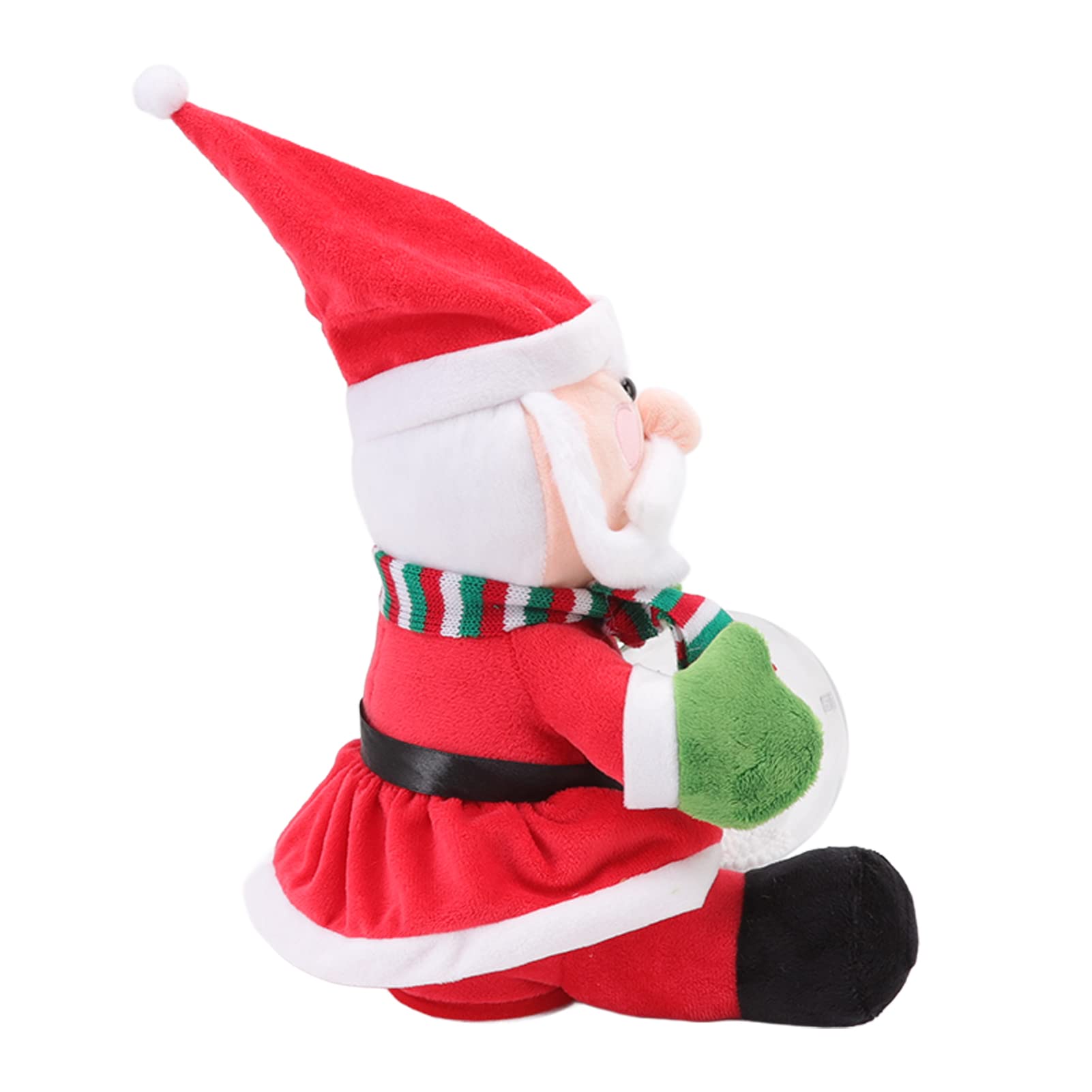 Maoww Figurine Musicale Père Noël et Élan, Peluche Douce Lumineuse à LED, Jouet de Marionnette Chantant pour Noël Maoww Figurine Musicale Père Noël et Élan, Peluche Douce Lumineuse à LED, Jouet de Marionnette Chantant pour Noël