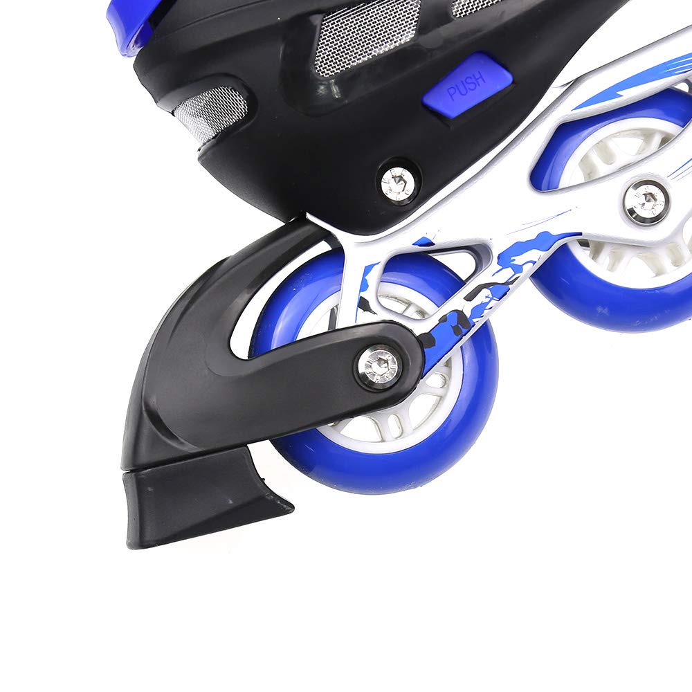 Patins à Roues alignées réglables avec Roues Lumineuses pour Enfants et Adultes pour Filles et garçons, Hommes et Femmes