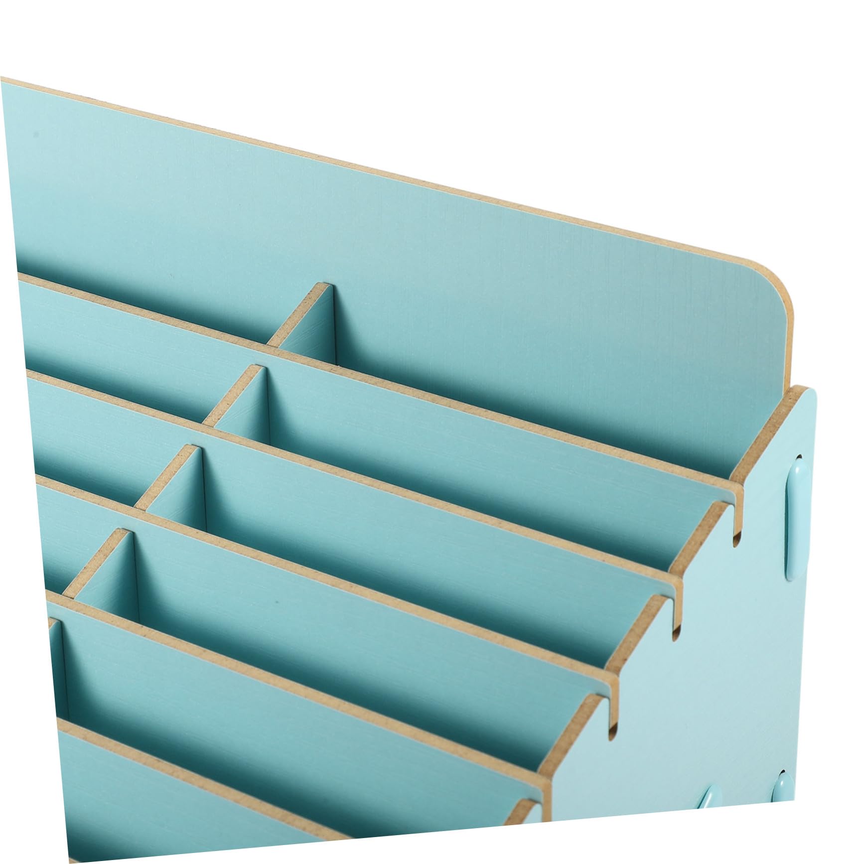 PLAFOPE Scatola Porta Cellulare Organizer per Scrivania Scomparti Multipli in Legno Funzionale e Robusto Stile Rustico Semplice per Casa e Ufficio