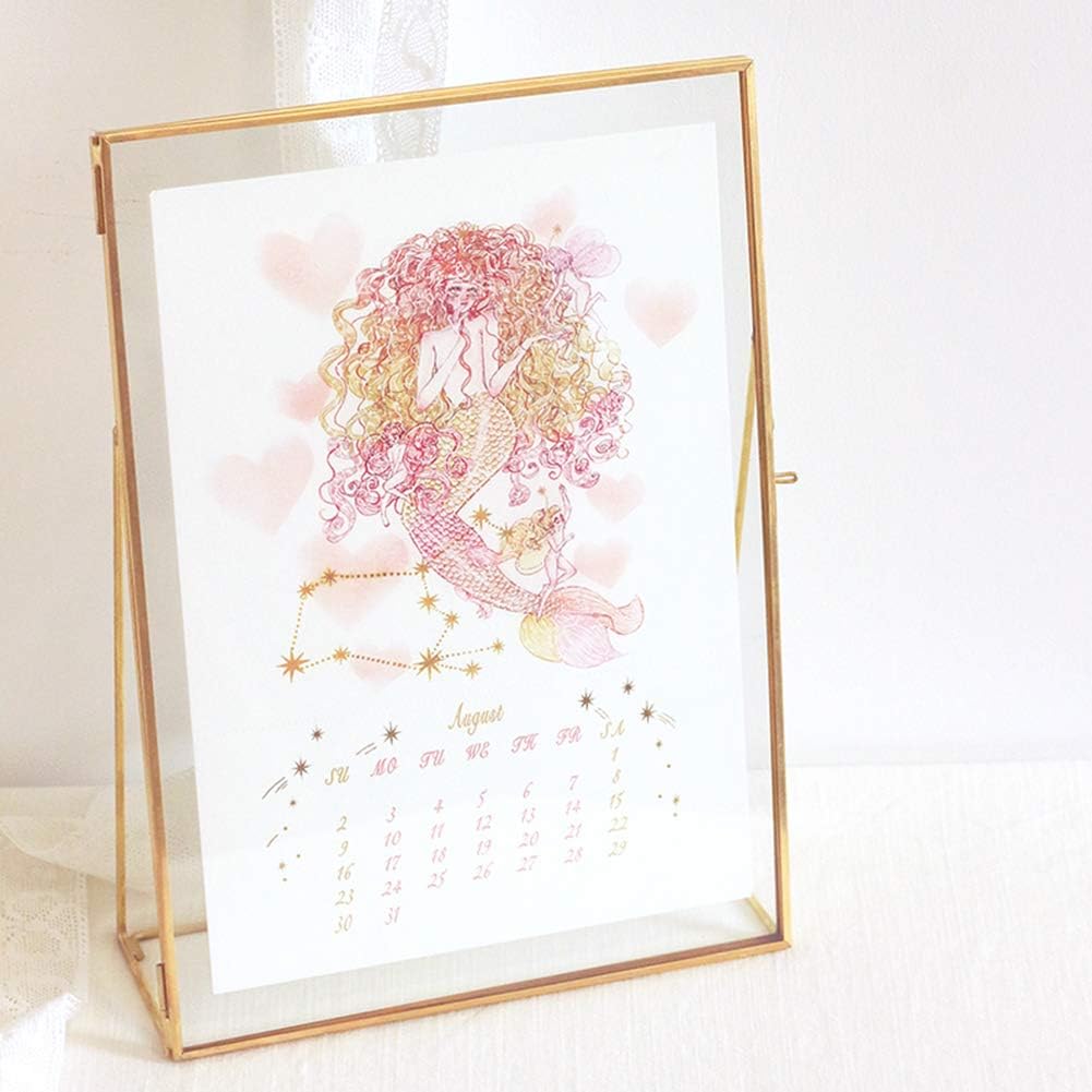 Pilipane Simple sty1e Geometric Glass Plant Specimen Holder Display Frame, Elegant Home Decoration, Glass Display Frame