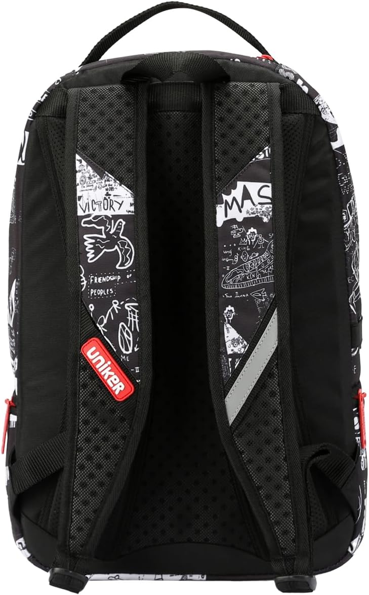 UNIKER Graffiti Backpack, Designer Laptop Backpack for 15.6 Inch Work,Water Resistant Backpack Computer Bag,Urban Graffiti