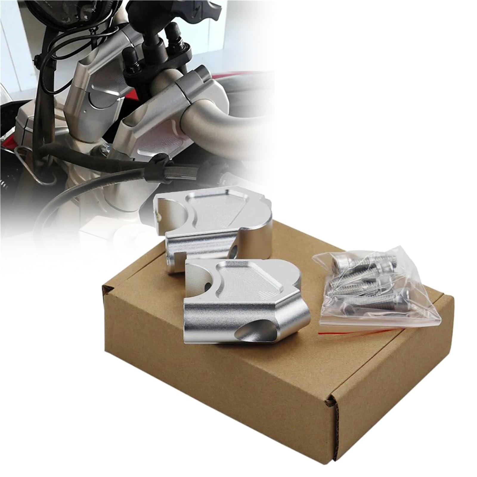 Guidon 28 mm rehaussé pour F800GT et F800GS Adventure, finition premium