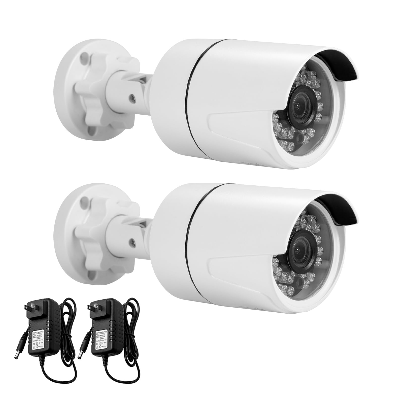 Fuers 1080P CCTV Camera Outdoor Indoor Hybrid 5 in 1 HD AHD/CVI/TVI/CVBS/XVI Home Security Cameras System,Night Vision,Waterproof ABS Housing Bullet Cam for 960H,720P,1080P, Analog Surveillance DVR-image-16