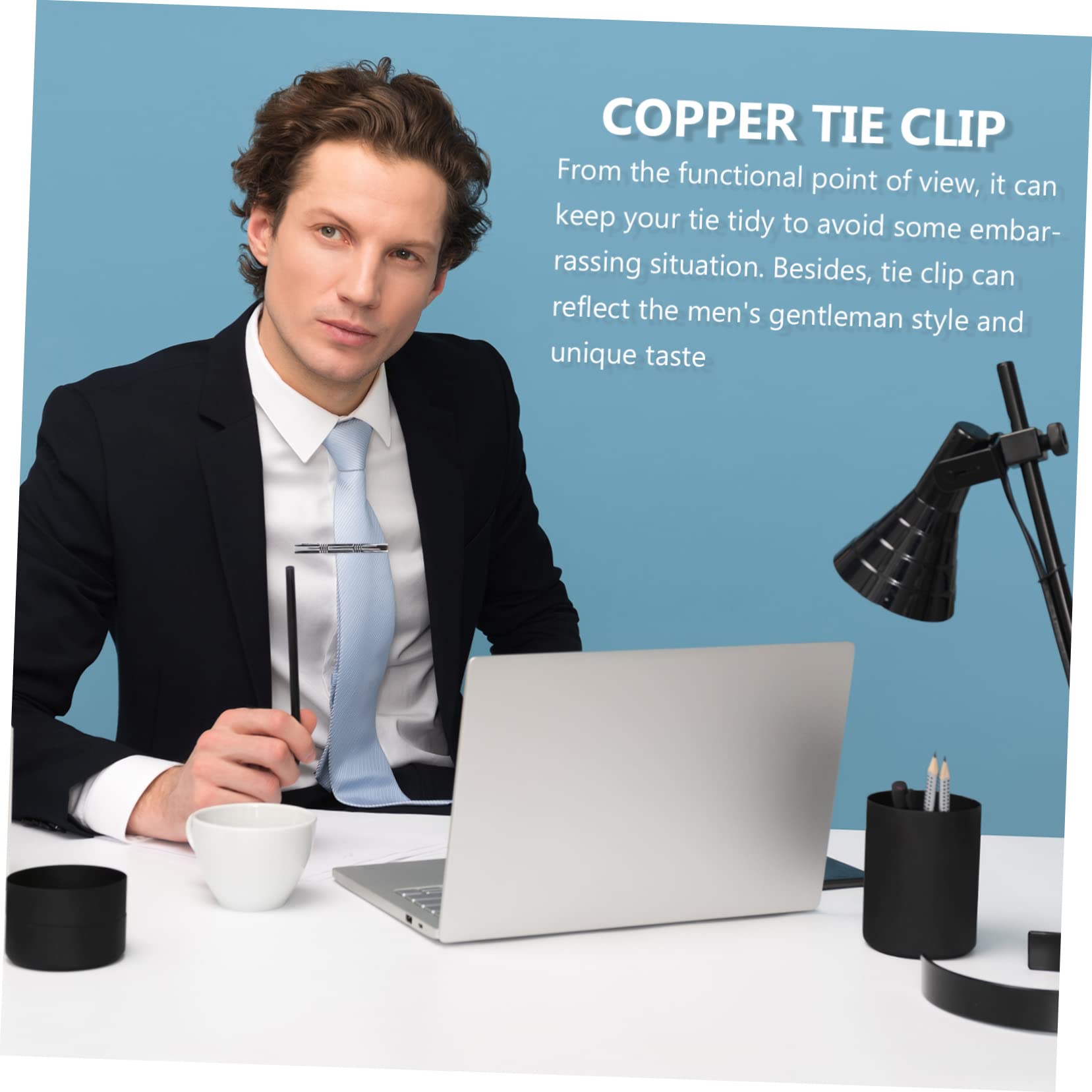 FOMIYES Krawattenklammer-set Klassische Krawattennadel Anzug Accessoires Männer Krawattenzubehör Für Männer Krawattenclip Krawattennadel Männer Legierung Silber