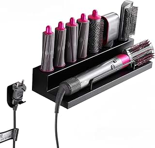 Hair Dryer Holder Wall Mount, Adhesive Hair Dryer and Straig