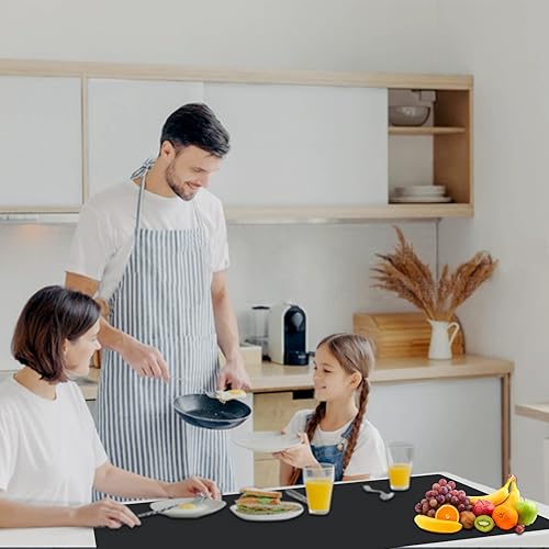 Miniatura 5 de MIYKFPZE - Tapete grande de silicona para encimera, enrollado, impermeable, antideslizante, tapete de silicona para encimera de cocina, grueso,