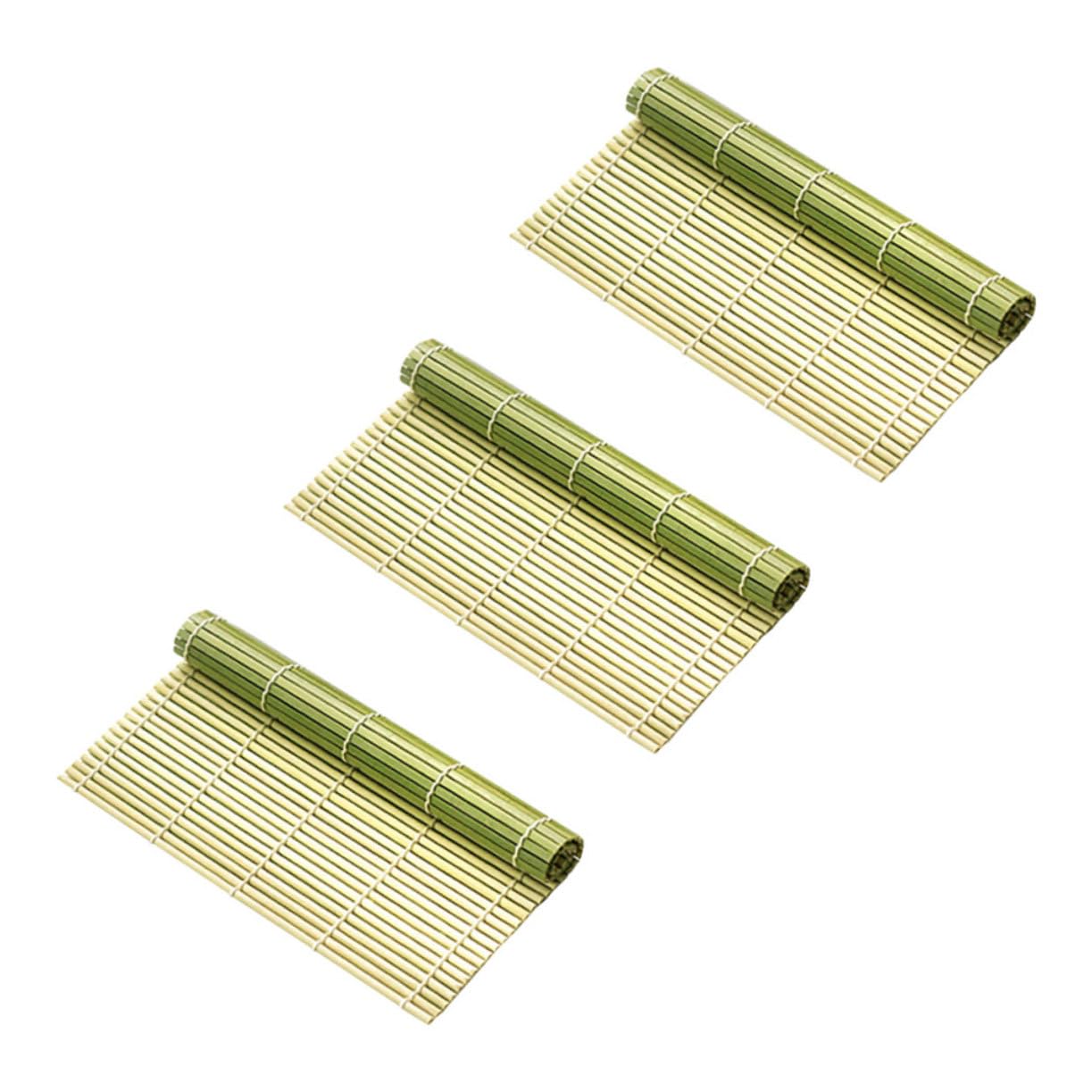 FELTECHELECTR Sushi Bamboo Wrap Sushi Rolling Mat Kit Sushi Making Pad Bamboo Sushi Roller