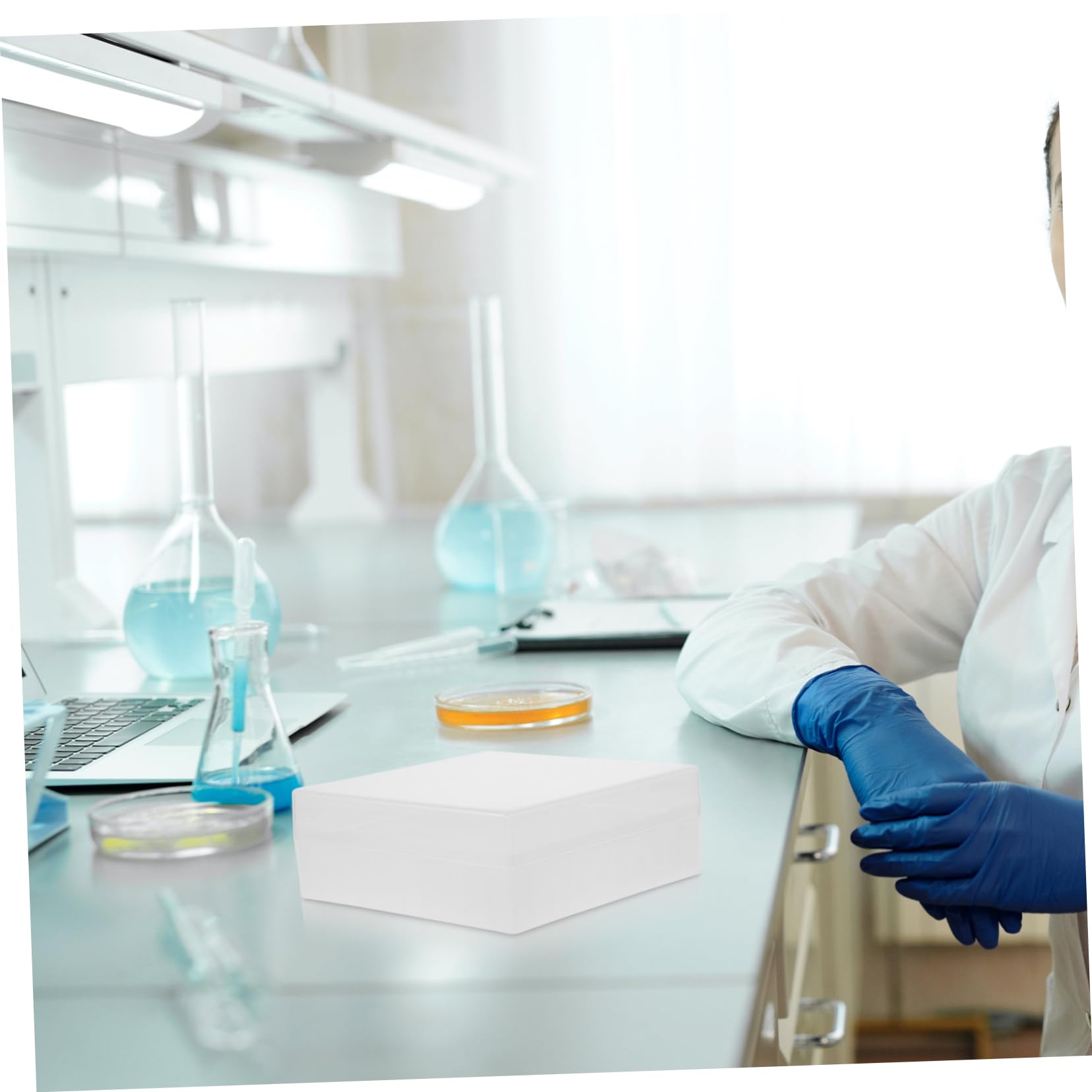 SOLUSTRE Plastic Microcentrifuge Tube Box Storage Rack for Freezer Lab Tube Holder