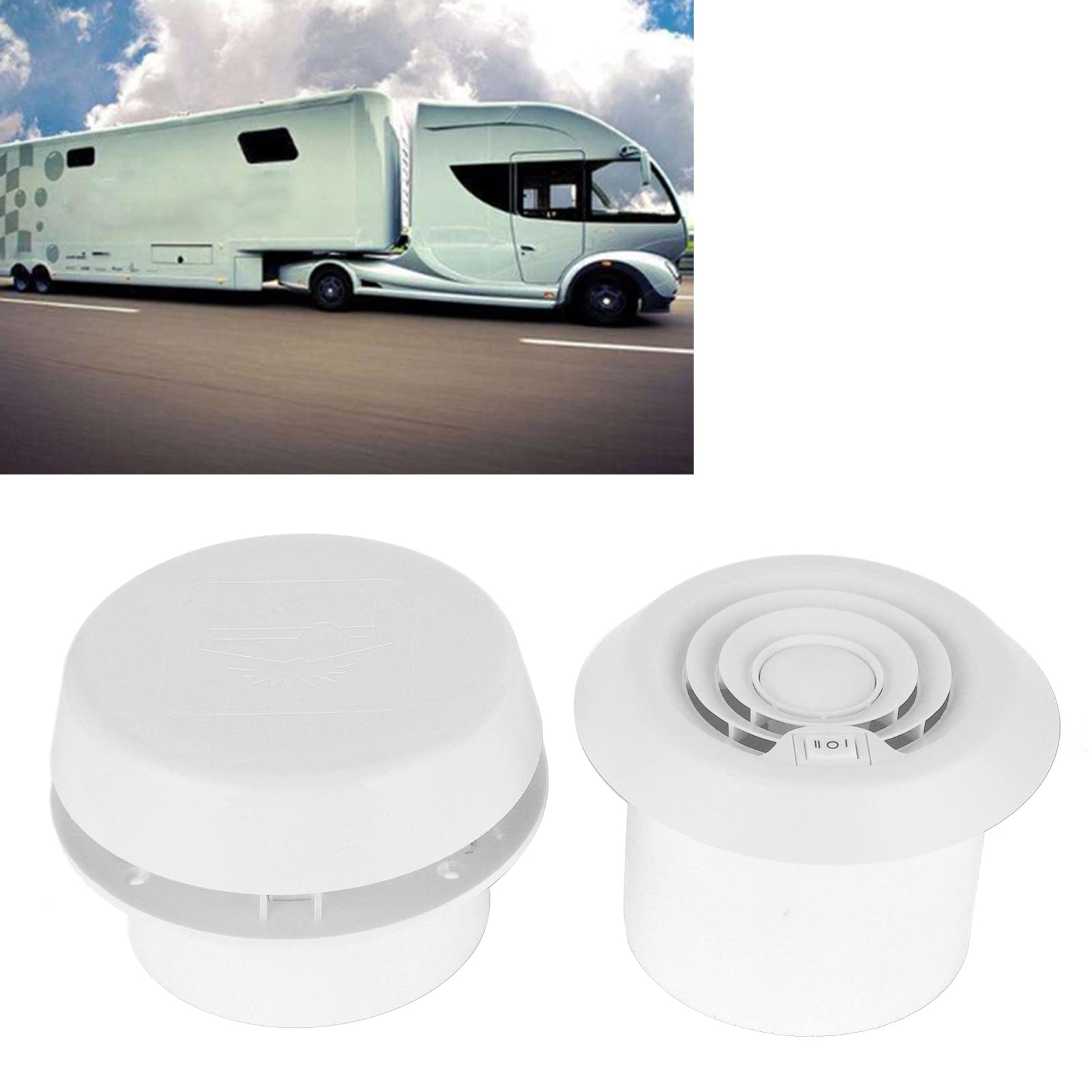 RV Roof Air Vent, 12 V ROULD ROULD COMMERE VENILAZIONE Air VENILATION GRIGLIA per Motorhome Traver Van