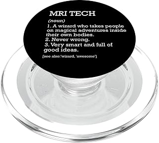 MRI Tech Job Definition Personalized Funny MRI Technologist PopSockets MagSafe PopGrip for iPhone