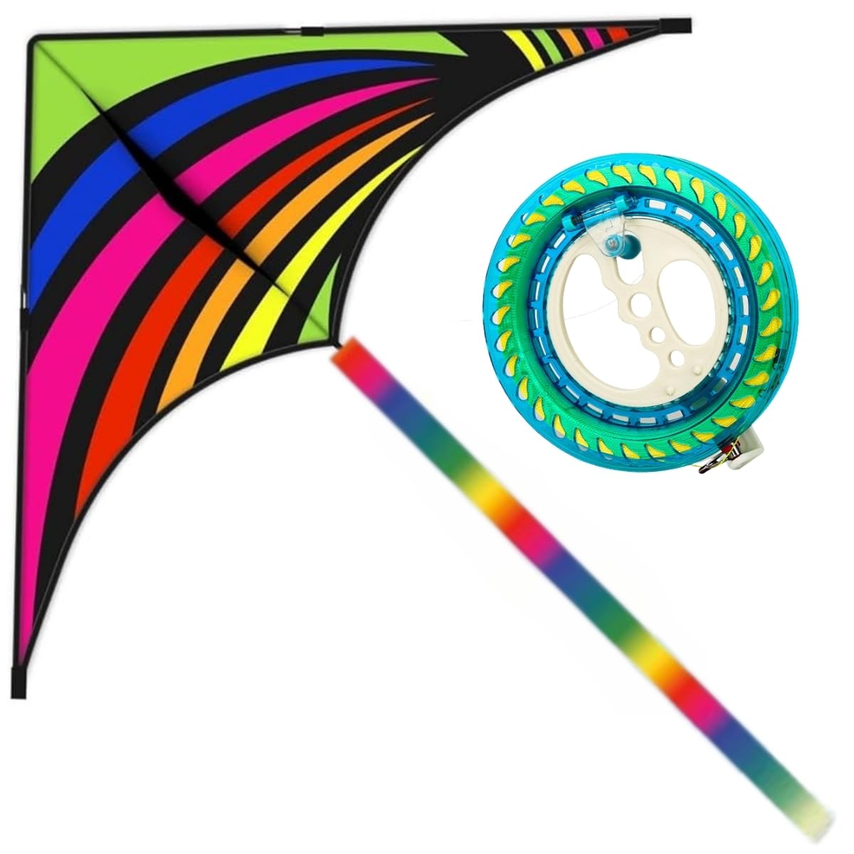 Amazon.co.jp: SALUDABLE たこ カイト 凧 タコ糸 糸巻き機 子供 大人