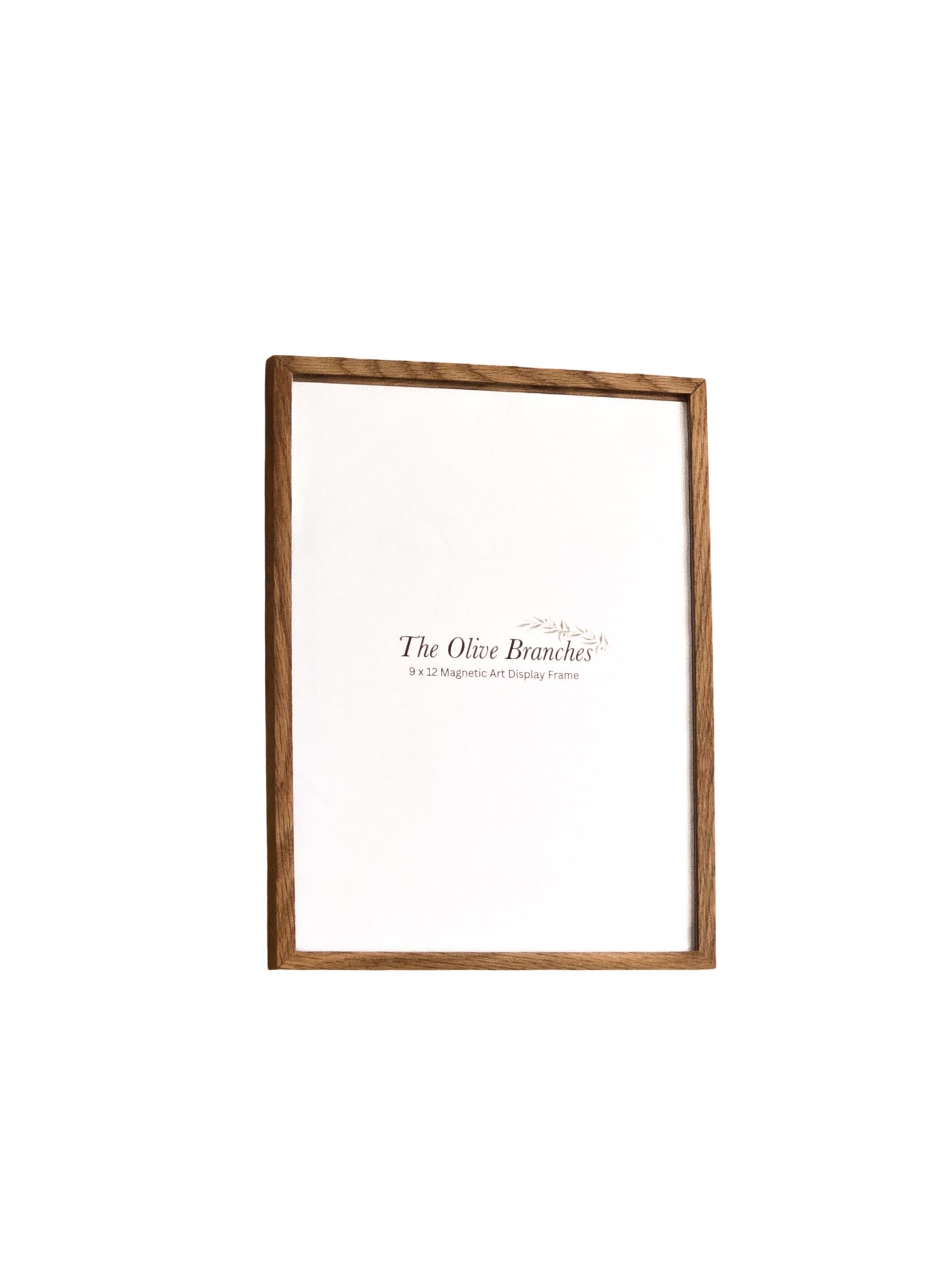 The Olive Branches Set of 4 9x12 Oak Wood Kids Artwork Frames Changeable