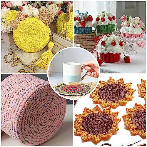 Image of Allazone 58 PCS Mesh Plastic Canvas Sheets 5 Size Round Clear Plastic Canvas for DIY Crafts Embroidery Cross Stitch, Acrylic Yarn Crafting, Knit and Crochet Projects