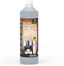 750ml Nettoyant pour système laitier pour Delonghi, Magnifica S, Siemens, Série EQ, Jura, Krups, Bosch, Miele, Melitta machines à café automatiques et cafetières, 50 utilisations, Coffeeano