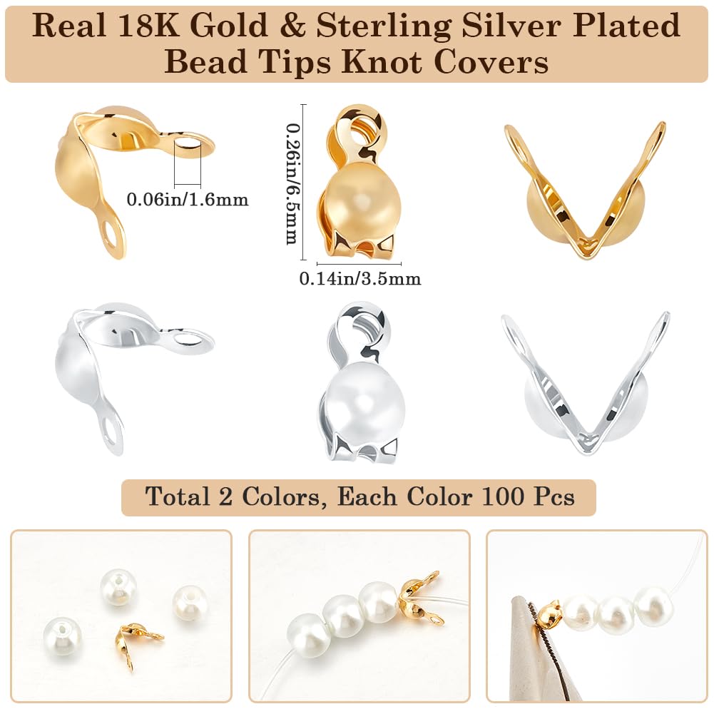 100 Clous à œil 50mm - Laiton Plaqué Or 18K Et Argent 925 - Pour Fabrication De Bijoux, Perlage DIY - 2
