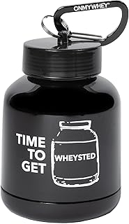 ONMYWHEY Double Scoop (180cc) Protein and Supplement Keychain Funnel, Time To Get Wheysted