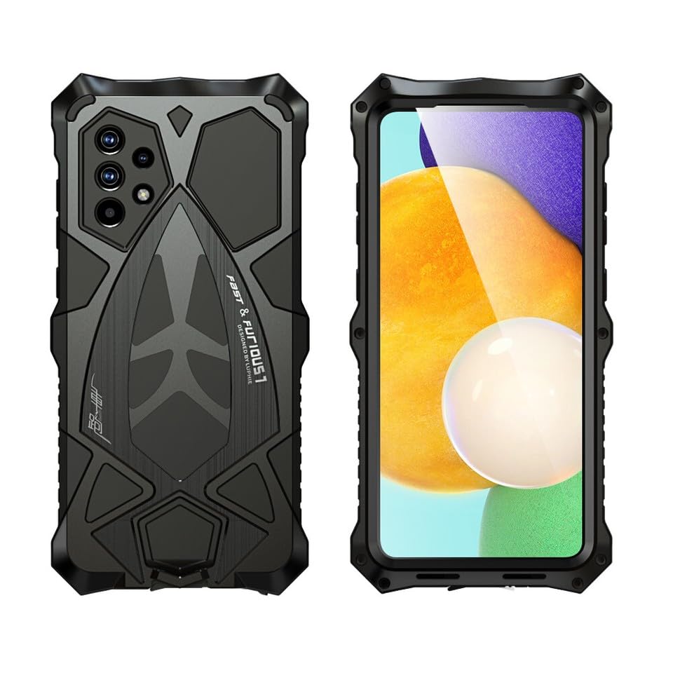 Coque Samsung S25 Plus silicone rigide antichoc en métal noir - 3