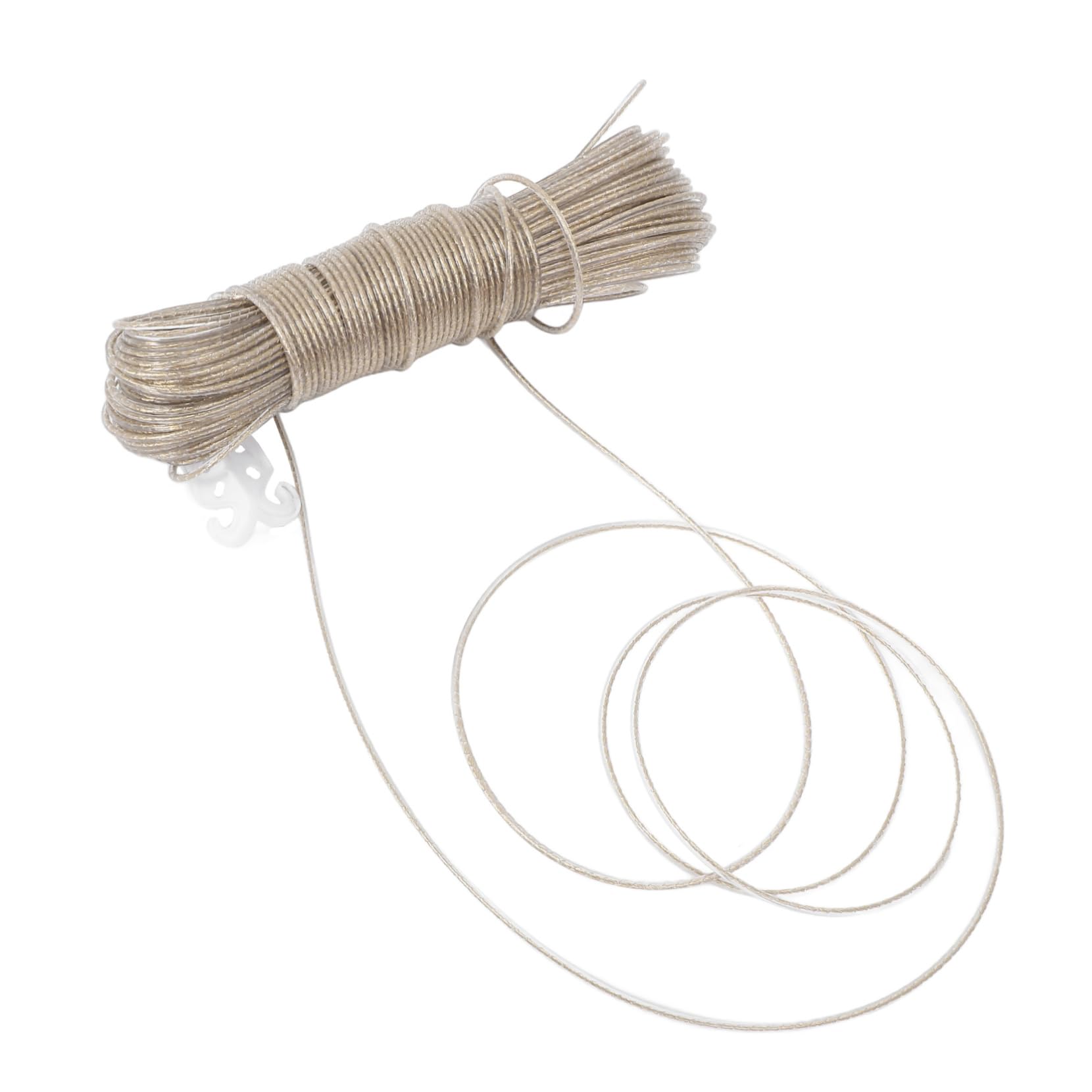 IMIKEYA 3st Robustes Wäscheseil Mit Stahlkern Seil Zum Aufhängen Von Kleidung Wäscheleine Wäscheseile Zu Hause Trocknen Winddichtes Wäscheseil Zum Trocknen Stahldrahtpvc Transparent