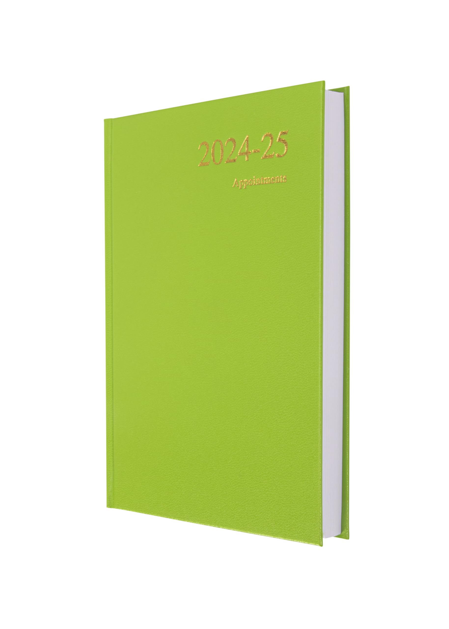 Collins Essential A5 Academic Year 2024-25 Day a Page Diary - Lime - Mid Year Academic Planner for Students and Teachers - ESSA51M.52-2425 - July 2024 to July 2025