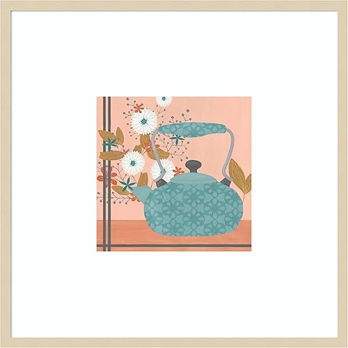 Amanti Art Framed Wall Art Print 31x31 Whimsical Kitchen No. 3 by June Erica Vess, Cuisine Wall Art, Vintage Decor, Large Poster Painting Artwork